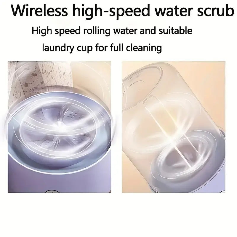 Lavadora Portátil Inalámbrica Recargable para Ropa Interior y Calcetines 🧦🩲