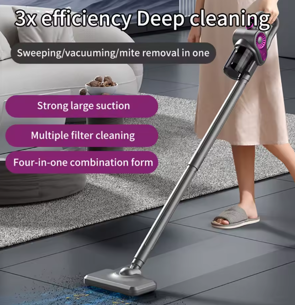 Aspiradora Inalámbrica de Mano 4 en 1 – Limpieza Inteligente con Succión Potente