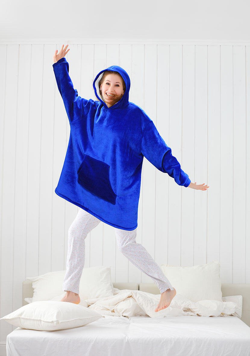 Bata-manta con capucha