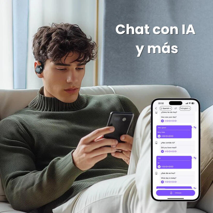 Auriculares Traductores Instantáneos en Tiempo Real